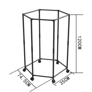 Crna heksagon sušilica i organizer garderobe