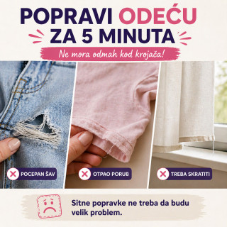 Mini šivaća mašina za brze popravke odeće – 2 brzine