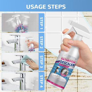 Prirodni čistač za kupatilo – snažna pena za uporne mrlje