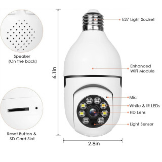 Smart Bulb - WiFi sigurnosna kamera u obliku sijalice