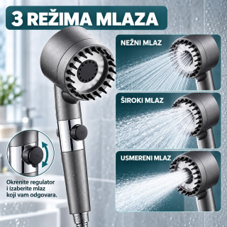 Smart Hydro Tuš glava za kupatilo sa podesivim mlaznicama