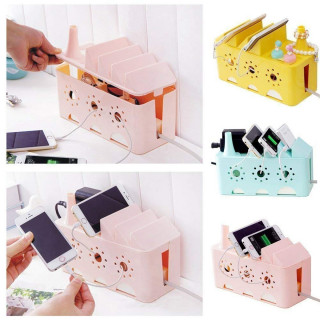 Mini Cable Box - Mini kutija za prikrivanje kablova + držač telefona