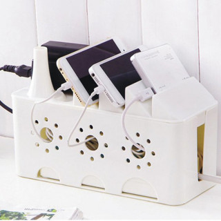 Mini Cable Box - Mini kutija za prikrivanje kablova + držač telefona