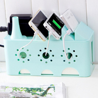 Mini Cable Box - Mini kutija za prikrivanje kablova + držač telefona