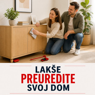 Set sa točkićima za lakše pomeranje nameštaja – PODIGNI, POSTAVI, POMERI
