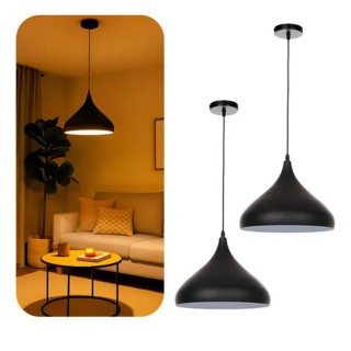 Macaron Black 35 - visilica sa metalnim abažurom