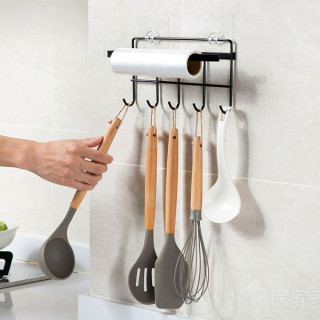 Metalni stalak za kačenje kuhinjskog pribora sa držačem ubusa