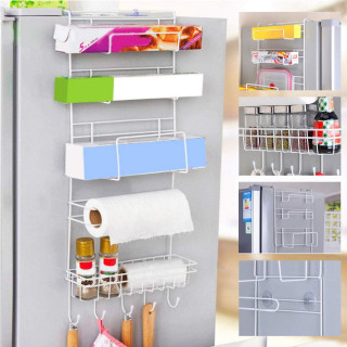 Fridge Side Shelf - 6u1 vakum držac sa kukicama koji se montira na frižider