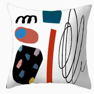 White Pattern Pillow - beli dekorativni jastuk 