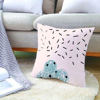 White Pattern Pillow - beli dekorativni jastuk 