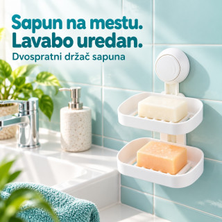 Double soap box - Dvospratni držac sapuna
