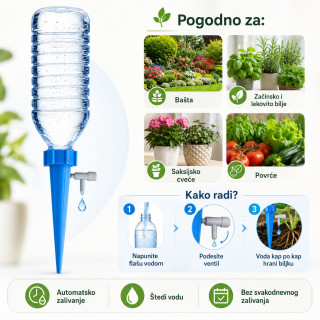 Pametna prskalica kap-po-kap 10 komada – Savršeno zalivanje bez muke i rasipanja vode