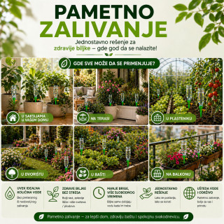 Pametna prskalica kap-po-kap 10 komada – Savršeno zalivanje bez muke i rasipanja vode