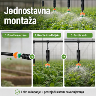 Viseća prskalica za navodnjavanje i orošavanje biljaka – za baštu, plastenik i dvorište