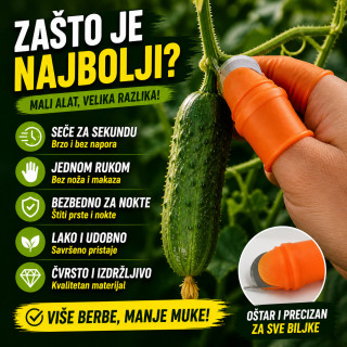 Silikonski zaštitni palac sa rezačem - Uberi i odseci u jednim potezu