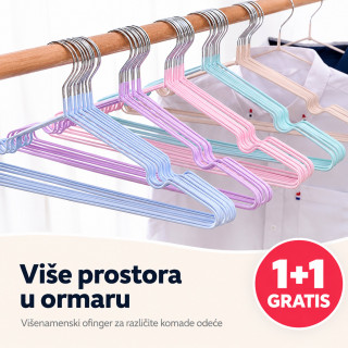 1+1 GRATIS Višenamenski ofinger za različite komade odeće u raznim bojama