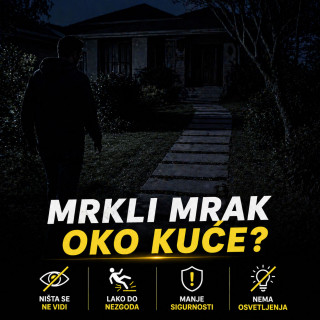 Solarna Lampa sa jakim zracima – Osvetlite dvorište bez struje