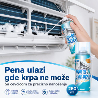 Sredstvo za čišćenje unutrašnje jedinice klime 260 ml u spreju