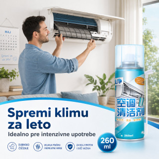 Sredstvo za čišćenje unutrašnje jedinice klime 260 ml u spreju