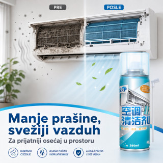 Sredstvo za čišćenje unutrašnje jedinice klime 260 ml u spreju