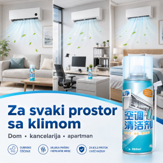 Sredstvo za čišćenje unutrašnje jedinice klime 260 ml u spreju