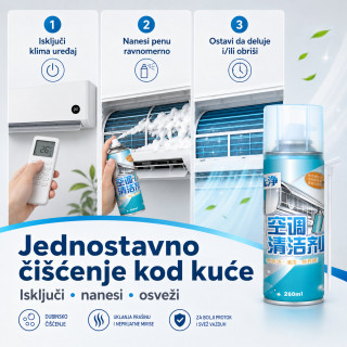 Sredstvo za čišćenje unutrašnje jedinice klime 260 ml u spreju