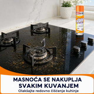 Aktivna pena za čišćenje i odmašćivanje kuhinje – 500 ml