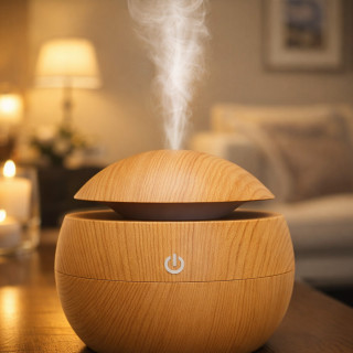 Wood Aura Mist difuzer - osveživač vazduha sa LED svetlom