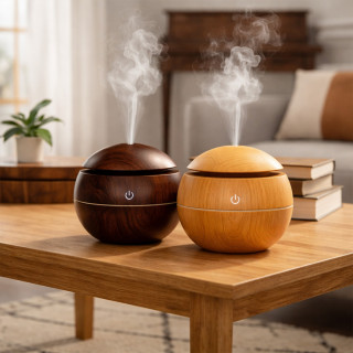 Wood Aura Mist difuzer - osveživač vazduha sa LED svetlom