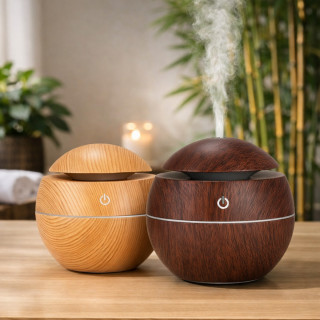 Wood Aura Mist difuzer - osveživač vazduha sa LED svetlom