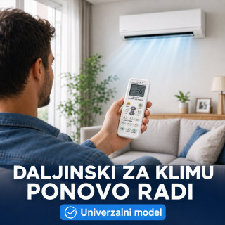Univerzalni daljinski upravljač za klima uređaje – zamena za izgubljen ili pokvaren daljinski