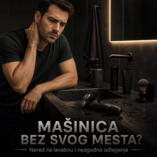 Držač za mašinicu za brijanje bez bušenja – Uvek na svom mestu