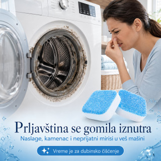 Set od 5 tableta za dubinsko čišćenje veš mašine