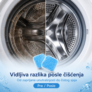 Set od 5 tableta za dubinsko čišćenje veš mašine