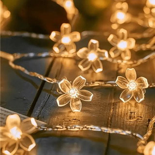 Floral solar lights – Prolećne cvetne LED lampice 6,5m