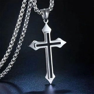 Black Cross - Ogrlica sa priveskom  krsta 