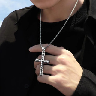 Cylindrical Cross - Ogrlica sa priveskom krsta