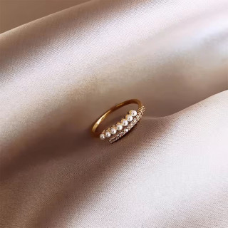 Biserni niz - Elegantan prsten za dame
