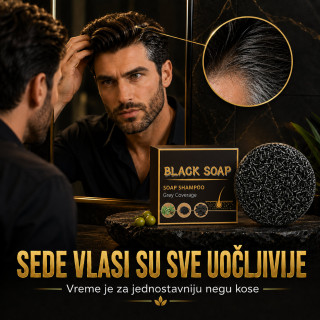 Vratite prirodnu boju kose - Black Soap prirodni sapun za sedu kosu