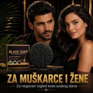 Vratite prirodnu boju kose - Black Soap prirodni sapun za sedu kosu
