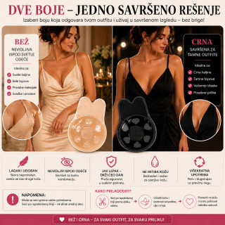 Bunny Lift nevidljive nalepnice za grudi - Nosi omiljenu haljinu bez vidljivog grudnjaka