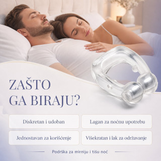 Silikonski prsten protiv hrkanja za miran san
