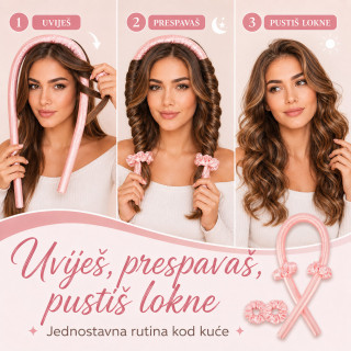 Heatless Curls - Savršene lokne BEZ toplote – bez oštećenja, bez pegle!
