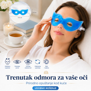 Gel maska za predeo oko očiju - za odmorne oči bez podočnjaka
