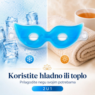 Gel maska za predeo oko očiju - za odmorne oči bez podočnjaka