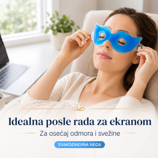Gel maska za predeo oko očiju - za odmorne oči bez podočnjaka