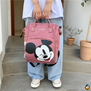 Mickey Mouse roze ranac za mame i bebine stvari