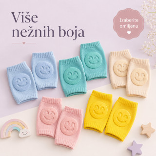 Mekani neklizajući štitnici za kolena za bebe – za puzanje i prohodavanje