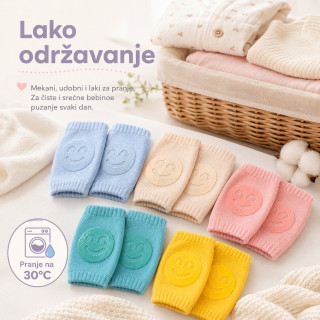 Mekani neklizajući štitnici za kolena za bebe – za puzanje i prohodavanje