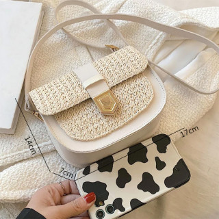 Pletena mini torbica boho izgleda